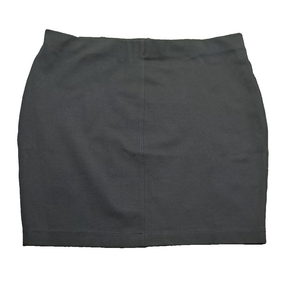 New Express Pull On Ponte Skirt Womens Sz XL Stretch Pencil Elastic Waist Black